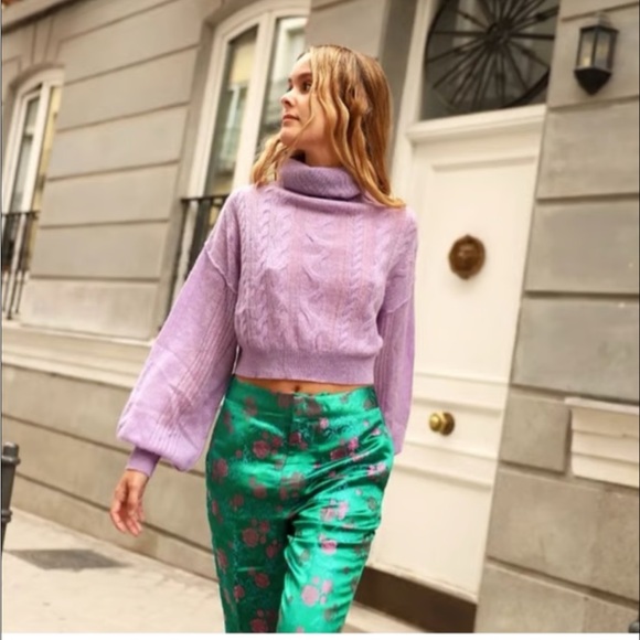 Free People Sweaters - Free People Lilac Turtleneck‎ Sweater
